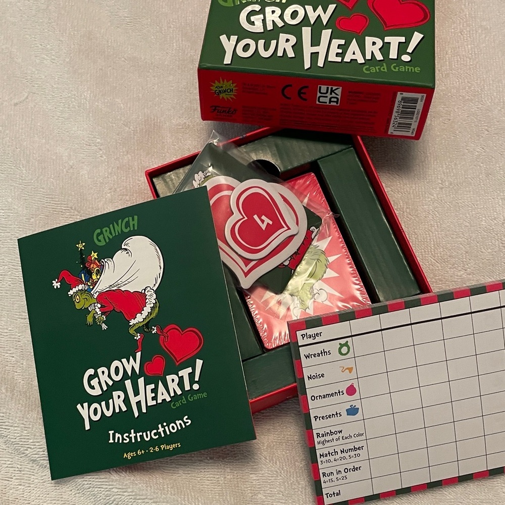 Dr. Seuss Grinch Grow Your Heart! Card Game - Picture 3 of 3